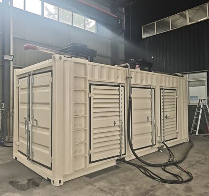 Goede prijs. Containertype 120kW 150KVA Hoog efficiënte, geruisarme aardgascogeneratie-eenheid online